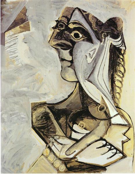 Pablo Picasso Oil Paintings Woman With Braid Femme Avec Tresse